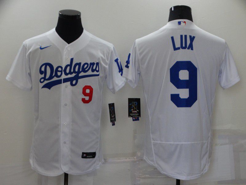 Men Los Angeles Dodgers #9 Lux White Elite 2022 Nike MLB Jersey